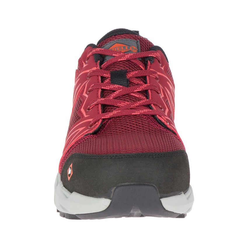 Chaussure de Securite Merrell Fullbench Superlite Alloy Toe Rouge Femme | O.U.ESSF